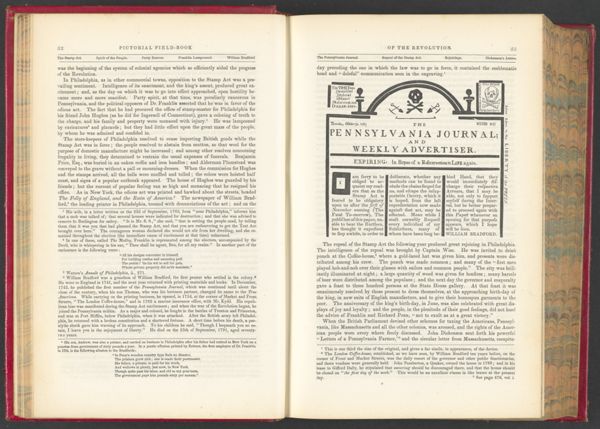 [facsimile of the cover of] The Pennsylvania Journal; and Weekly Advertiser. Expiring: In Hopes of a Resurrection to Life again.