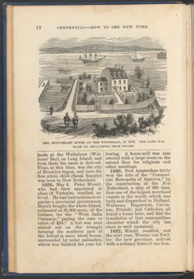 Gov. Stuyvesant House at the Whitehall, in 1658.