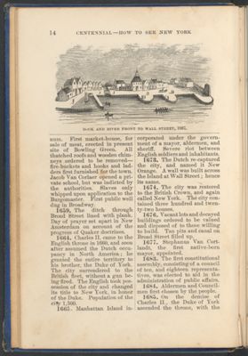 Dock and River Front to Wall Street, 1667