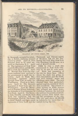 Broadway and Spring Street, 1820