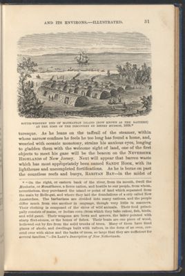 South-Western End of Manhattan Island (Now Known as the Battery) at the Time of Discovery by Henry Hudson, 1609