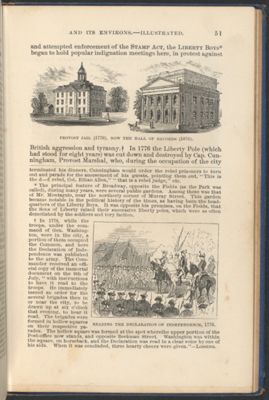 Provost Jail (1776), Now the Hall of Records (1876); Reading the Declaration of Independence, 1776.