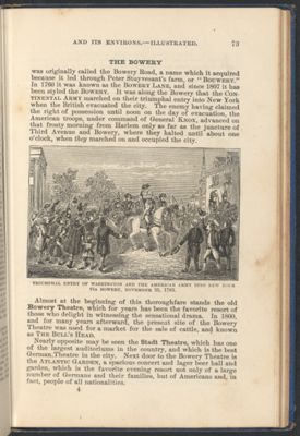 Triumphal Entry of Washington and the American Army into New York via Bowery, November 25, 1783.
