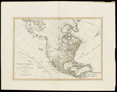 North America, as Divided amongst the European Powers by Samuel Dunn, Mathematician.