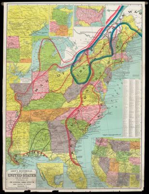 Goff's historical map of the United States :  wars and revolutions