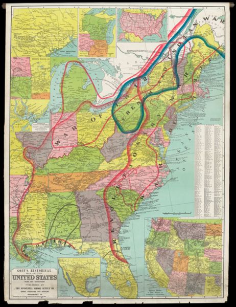 Goff's historical map of the United States :  wars and revolutions