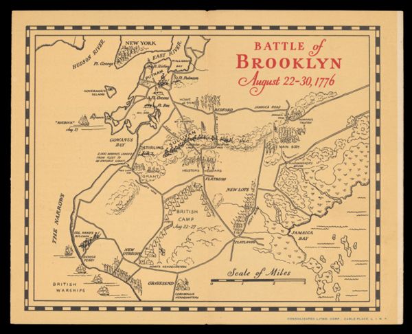 Battle of Brooklyn August 22-30, 1776