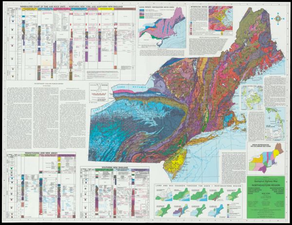 Geological Highway Map: Northeastern Region