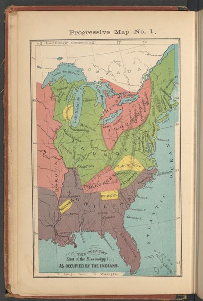 The Country East of the Mississippi As Occupied by the Indians.