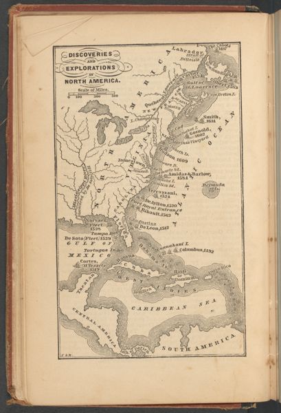 Discoveries and Explorations in North America.