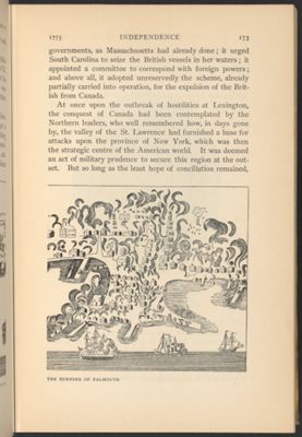 A Contemporary Sketch of the Burning of Falmouth