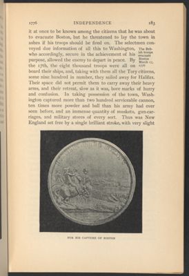 For His Capture of Boston
