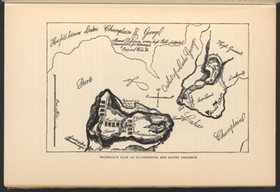 Trumbull's Plan of Ticonderoga and Mount Defiance