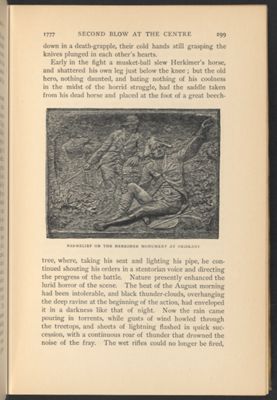 Bas-relief on the Herkimer Monument at Oriskany