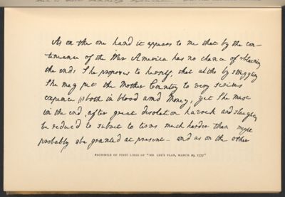 Facsimile of First Lines of 
