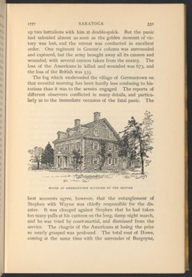 House at Germantown Occupied by the British
