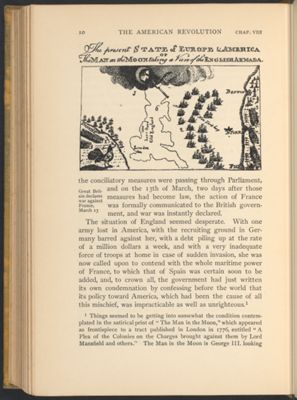 The Present State of Europe & America. The Man in the Moon taking a View of the English Armada