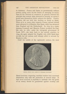 Medal Given Paul Jones by Congress (Obverse)