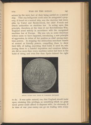 Medal Given Paul Jones by Congress (Reverse)