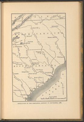 Operations in the Carolinas, January to September, 1781