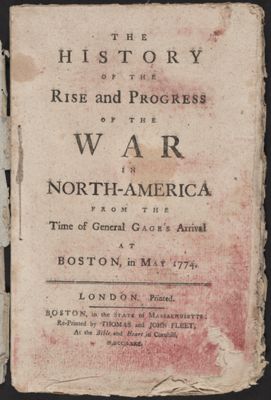 The History of the Rise and Progress of the War in North-America