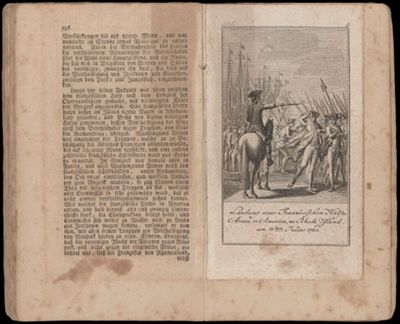 Landung einer Franzosischen Hülts - Armee in America, zu Rhode Island. am 11ten Julius 1780.