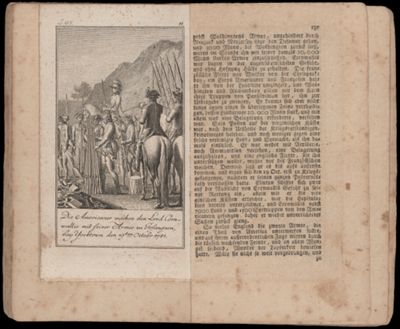 Die Americaner machen den Lord Cornwallis mit seiner Armee zu Gefangnen, bey Yorktown den 19ten Octobr 1781.