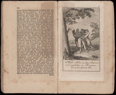 Major André, von drey Americanern angehalten zu Tarrytown am 23ten September 1780.
