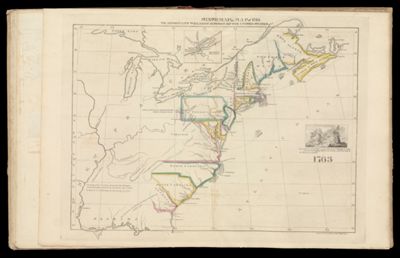 Sixth Map of 1763 To accompany Willard's History of the United States.