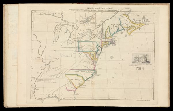Sixth Map of 1763 To accompany Willard's History of the United States.