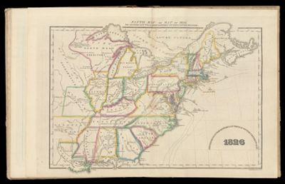 Ninth Map or Map of 1826. To accompany Willard's History of the United States.