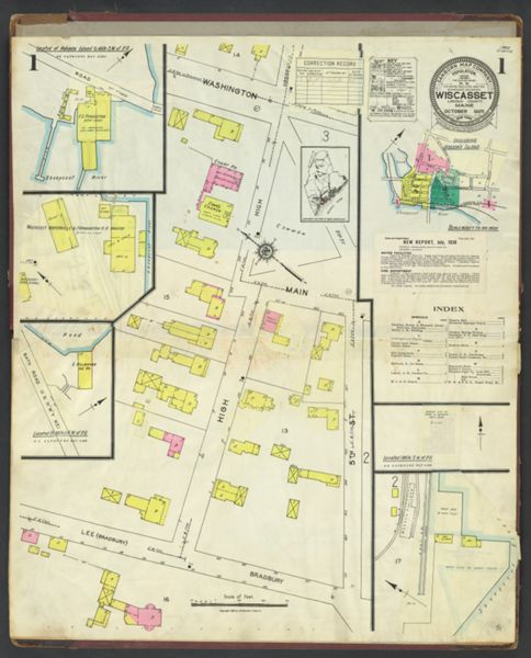 Wiscasset Lincoln County Maine October 1925 [Sheet] 1