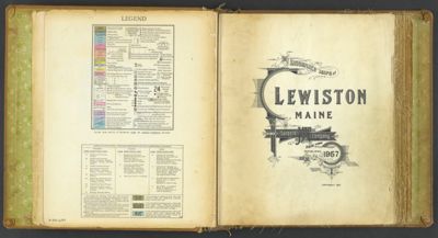 Insurance Maps of Lewiston Maine [Title page] - Legend