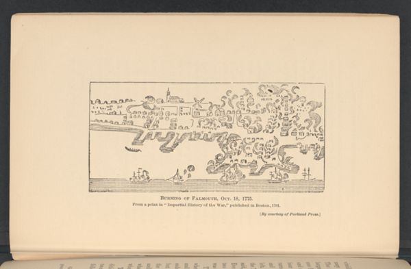 Burning of Falmouth, Oct, 18, 1775.