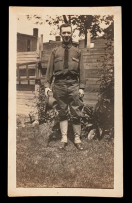 [William Hunter Posing in Uniform]