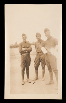 [Three Men Posing in Uniform]