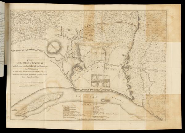 Plan of the Siege of Savannah, with joint Attack of the French and Americans on the 9th October 1779 In which they were by his Majesty's Forces under the Command of Major Gen. Augustin Prevost.
