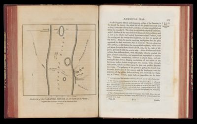Sketch of the Catawba River at McCowans Ford.