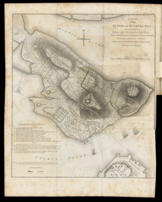 A Plan of the Action at Bunkers Hill, on the 17th of June 1775. Between His Majesty's Troops, Under the Command of Major General Howe, And the American Forces [Style I]