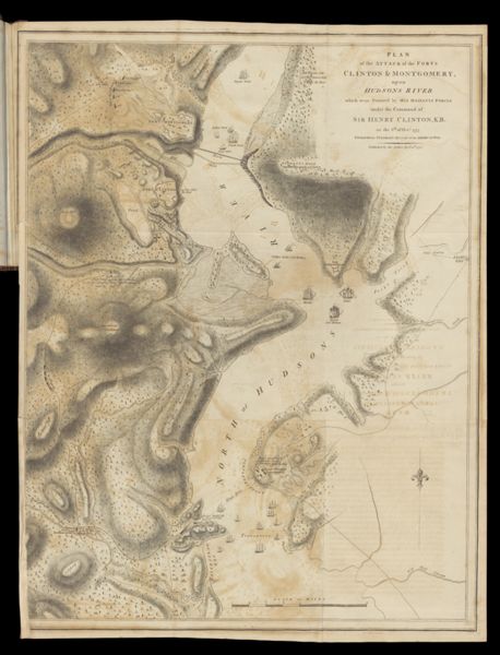 Plan of the Attack of the Forts Clinton & Montgomery, upon Hudson River which were Stormed by His Majestys Forces under the Command of Sir Henry Clinton, K.B. on the 6th of Octr. 1777
