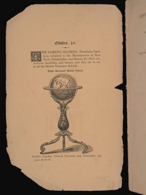 Smith's London 18-inch Celestial and Terrestrial, per pair, $100.00.