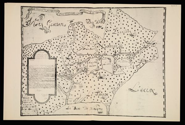 [Plate IV] Nouvelle Decouverte de plusieurs Nations Dans la Nouvelle France en l'annee 1673 et 1674 [1942 copy of 1674 original]