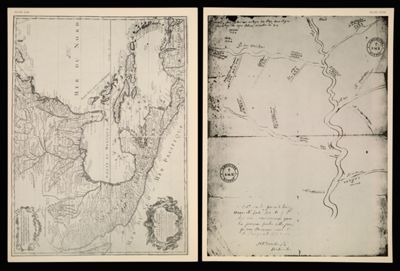 [Plate XIII] Carte du Mexique et de la Floride des Terres Angloises et des Isles Antilles du Cours et des Environs de la Riviere de Mississipi. Dressee sur un grand nombre de memoires principalemt. sur ceux de Mrs. d'Iberville et le Sueur Par Guillaume De l'Isle Geographer de l'Academie Royale des Scieces. A Paris Chez l'Auteur sur le Quai de lHorloge Privilege du Roy por. 20. ans 1703 C. Simonneau fecit.[1942 copy of 1703 original]