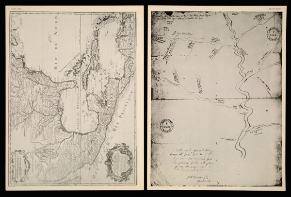 [Plate XIII] Carte du Mexique et de la Floride des Terres Angloises et des Isles Antilles du Cours et des Environs de la Riviere de Mississipi. Dressee sur un grand nombre de memoires principalemt. sur ceux de Mrs. d'Iberville et le Sueur Par Guillaume De l'Isle Geographer de l'Academie Royale des Scieces. A Paris Chez l'Auteur sur le Quai de lHorloge Privilege du Roy por. 20. ans 1703 C. Simonneau fecit.[1942 copy of 1703 original]