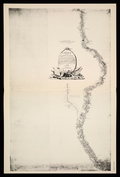 [Plate XXXIIB] A sketch of the Mississippi from the town of St. Louis to its source in the Upper Red Ceder Lake, exhibiting the communications with Lake Superior and the lower Red River, a branch of the Ossiboine River, of lake Winepic and marking the points at which the waters of the Mississippi, the St. Lawrence and Hudson's Bay, are separated. Taken from the notes of Lieutenant Zebulon Montgomery Pike of the 1st Regt. of Infantry, on a Tour of discovery made by him, pending the years 1805 and 1806, at the head of a Sergeant, Corporal and eighteen men. By Anthony Nau Sworn Interpreter of the French Language. Territory of Louisiana.[1942 copy of 1806-1810 original]