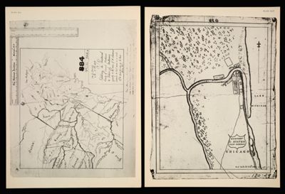 [Plate XLI] A Map Exhibiting the Territorial limits of several Nations & Tribes of Indians agreeably to the notes of A. Chouteau. reduced & laid down on a scale of 80 miles to the inch, by R. Paul February 1816 [1942 copy of 1816 original]
