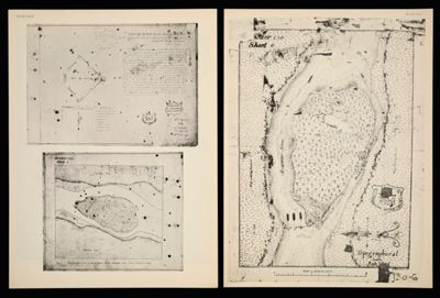 [Plate XLIV] Topographical View of Rock Island in the Missisippi [1942 copy of 1819 original]