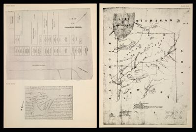 [Plate XLVII] A Map of the Village of Peoria. [1942 copy of 1820 original]