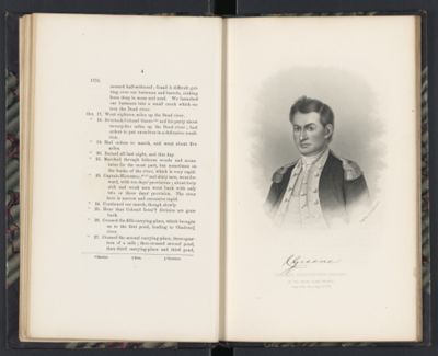 Colonel Christopher Greene. of the Rhode Island Brigade. Born 1734: Died May 13th 1781