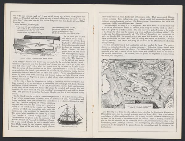 Plan of the Battle of Bunker Hill, June 17, 1775, from Lossing.